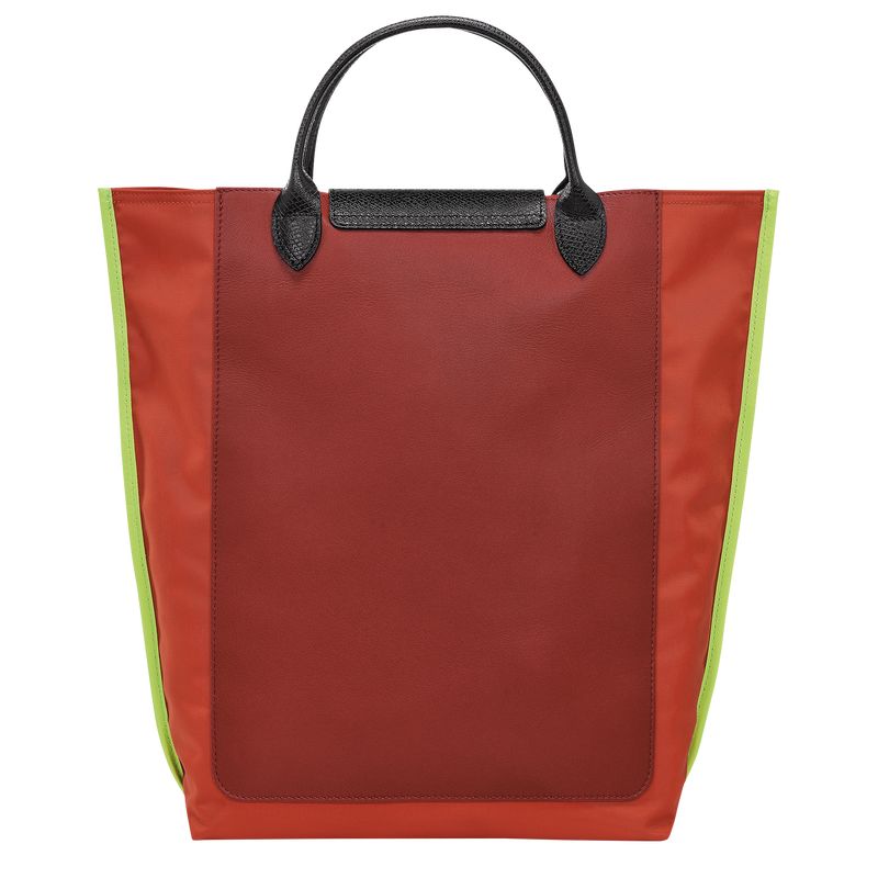 Paprika - Canvas Longchamp Cabas M Tote Men Handbag | AU8929HA