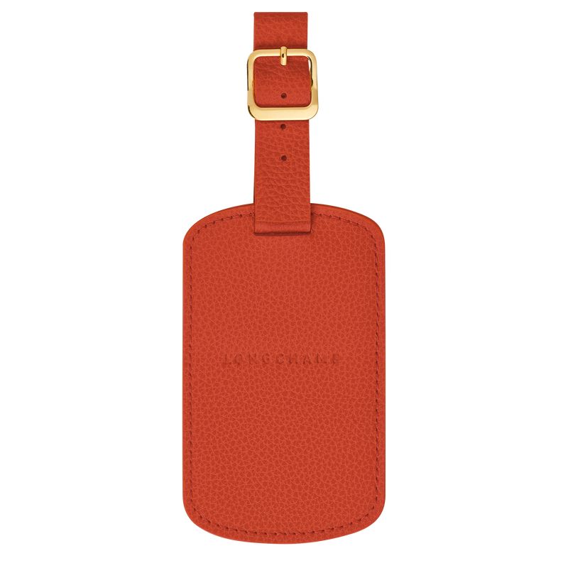 Paprika - Leather Longchamp Le FoulonnÉ Luggage tag Women Accessories | AU8189NW