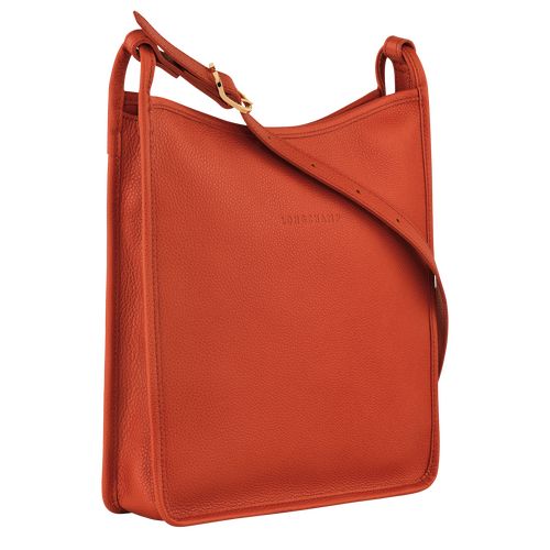 Paprika - Leather Longchamp Le FoulonnÉ M Women Crossbody Bags | AU7472JP