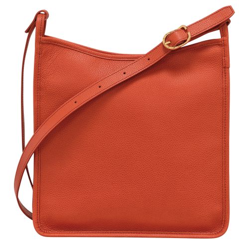 Paprika - Leather Longchamp Le FoulonnÉ M Women Crossbody Bags | AU7472JP