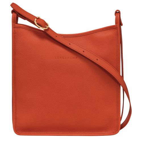 Paprika - Leather Longchamp Le FoulonnÉ M Women Crossbody Bags | AU7472JP