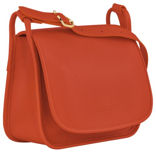 Paprika - Leather Longchamp Le FoulonnÉ M Women Crossbody Bags | AU7484TC