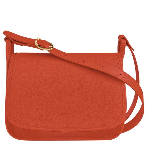 Paprika - Leather Longchamp Le FoulonnÉ M Women Crossbody Bags | AU7484TC