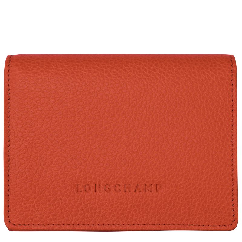 Paprika - Leather Longchamp Le FoulonnÉ Men Wallets | AU9004IL