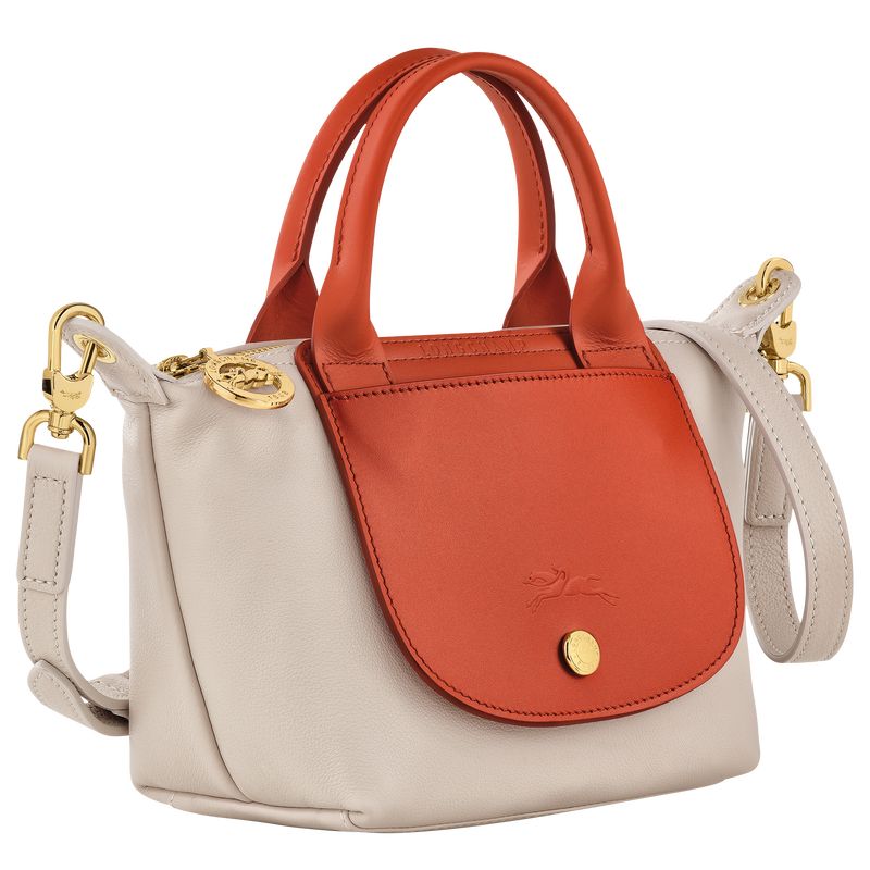 Paprika - Leather Longchamp Le Pliage Xtra XS Women Handbag | AU7208XY