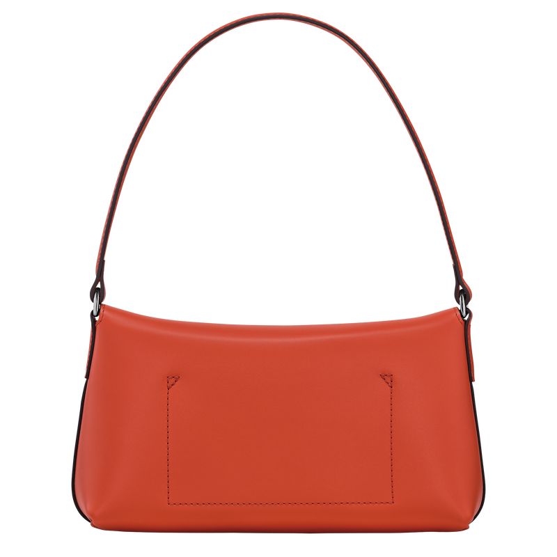 Paprika - Leather Longchamp Le Roseau S Hobo Women Shoulder Bags | AU7529SG