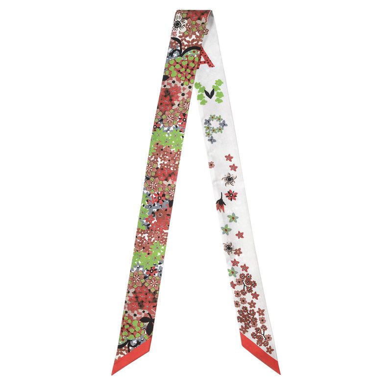 Paprika - Silk Longchamp Collier de fleurs Bandeau Women Headband | AU8226PJ