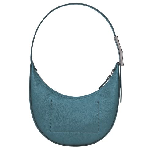 Peacock - Leather Longchamp Le Roseau Essential S Hobo Women Shoulder Bags | AU7583PJ