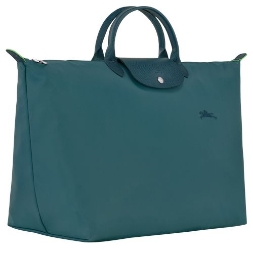 Peacock - Recycled canvas Longchamp Le Pliage Green S Women Travel Bags | AU8125DF