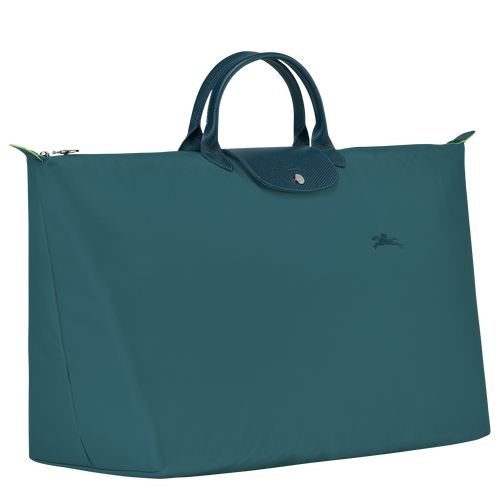 Peacock - Recycled canvas Longchamp Le Pliage Green M Women Travel Bags | AU8133XY