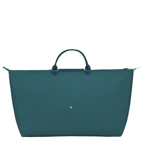 Peacock - Recycled canvas Longchamp Le Pliage Green M Women Travel Bags | AU8133XY