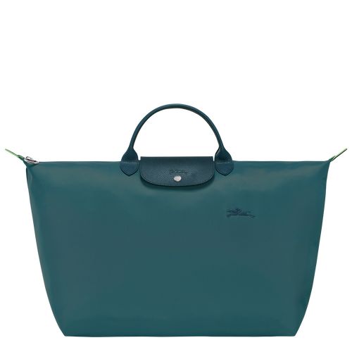 Peacock - Recycled canvas Longchamp Le Pliage Green S Men Travel Bags | AU9212IL