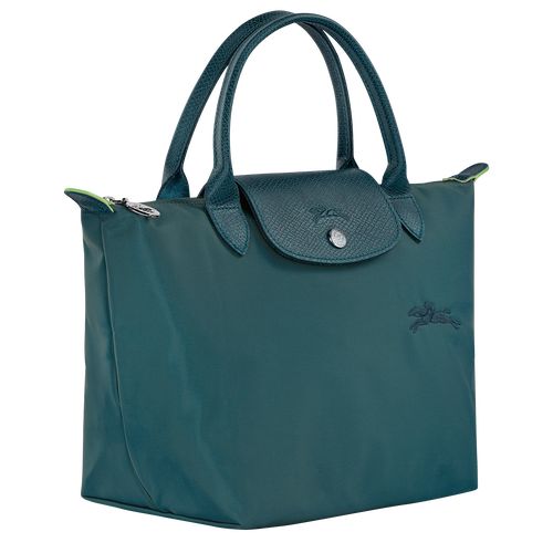 Peacock - Recycled canvas Longchamp Le Pliage Green S Women Handbag | AU7351LI