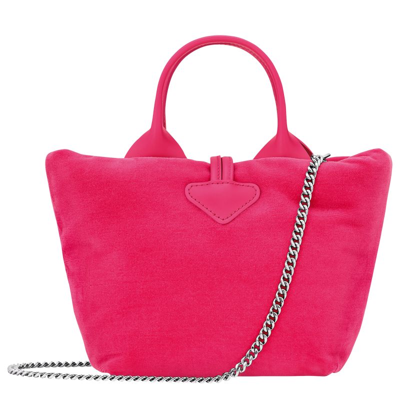 Pink - Canvas Longchamp Le Roseau XS Handbag Women Mini Bags | AU7131UZ