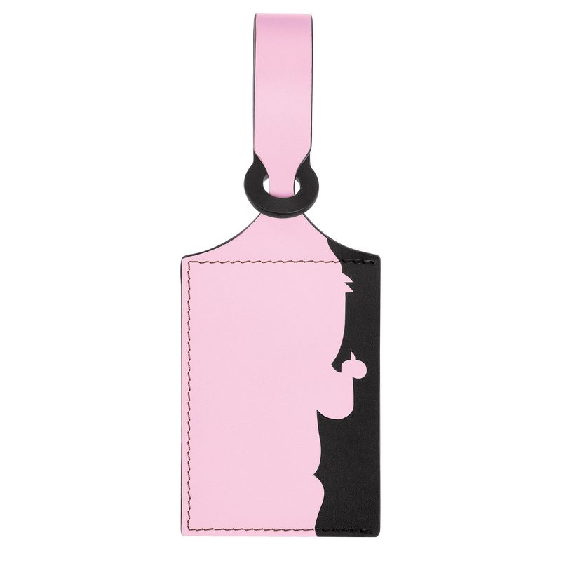 Pink - Leather Longchamp LGP Travel Luggage tag Women Accessories | AU8172IL