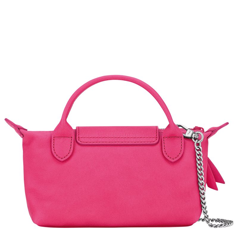 Pink - Leather Longchamp Le Pliage Xtra XS Pouch Women Mini Bags | AU7118UZ