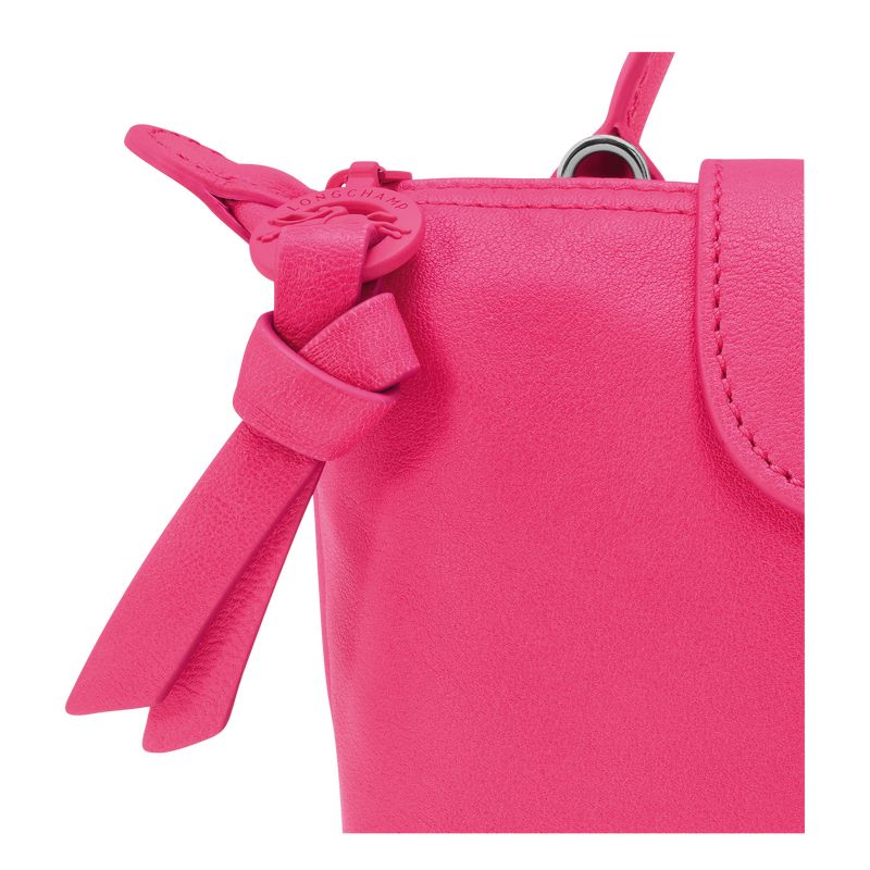 Pink - Leather Longchamp Le Pliage Xtra XS Pouch Women Mini Bags | AU7118UZ