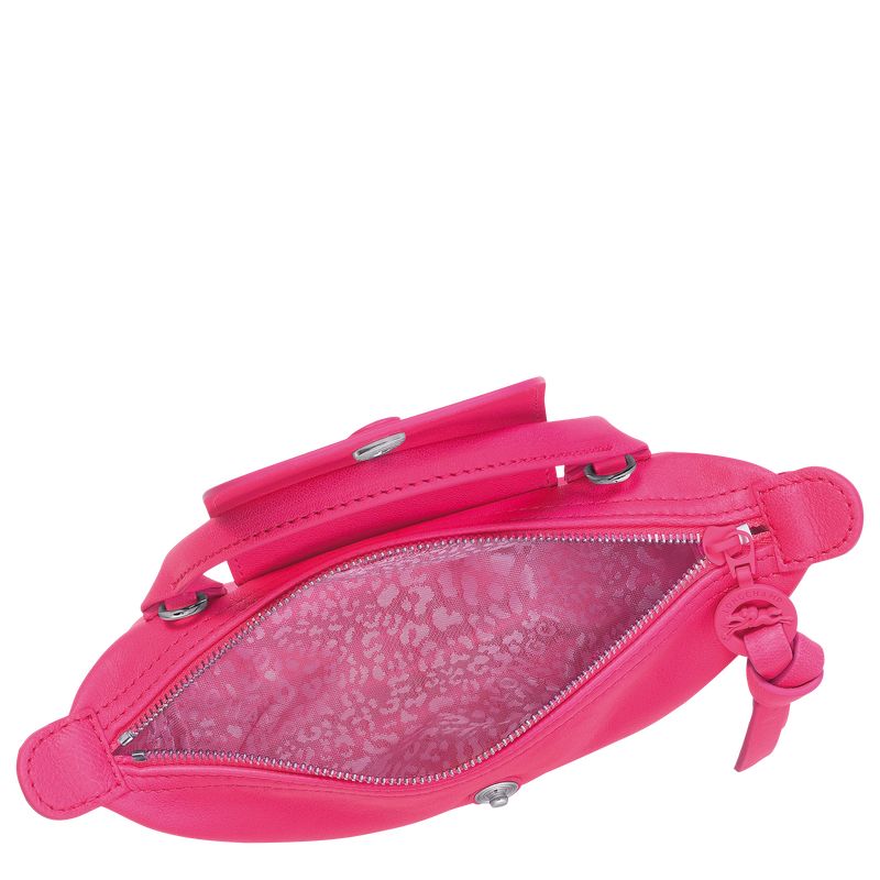 Pink - Leather Longchamp Le Pliage Xtra XS Women Pouches | AU7731KO