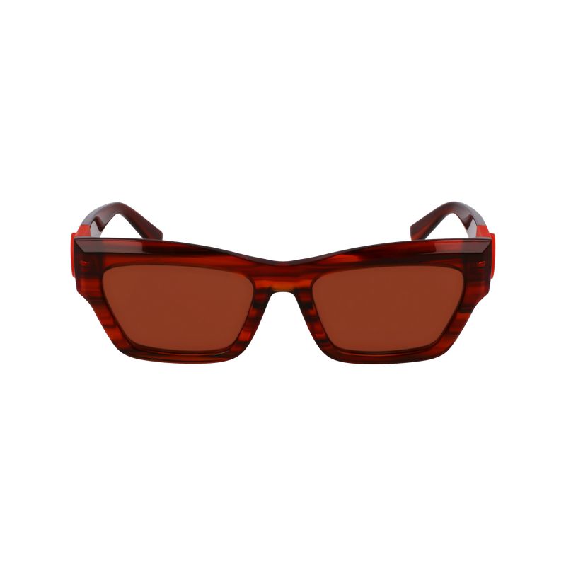 Red - Organic acetate Longchamp Women Sunglasses | AU8507CT