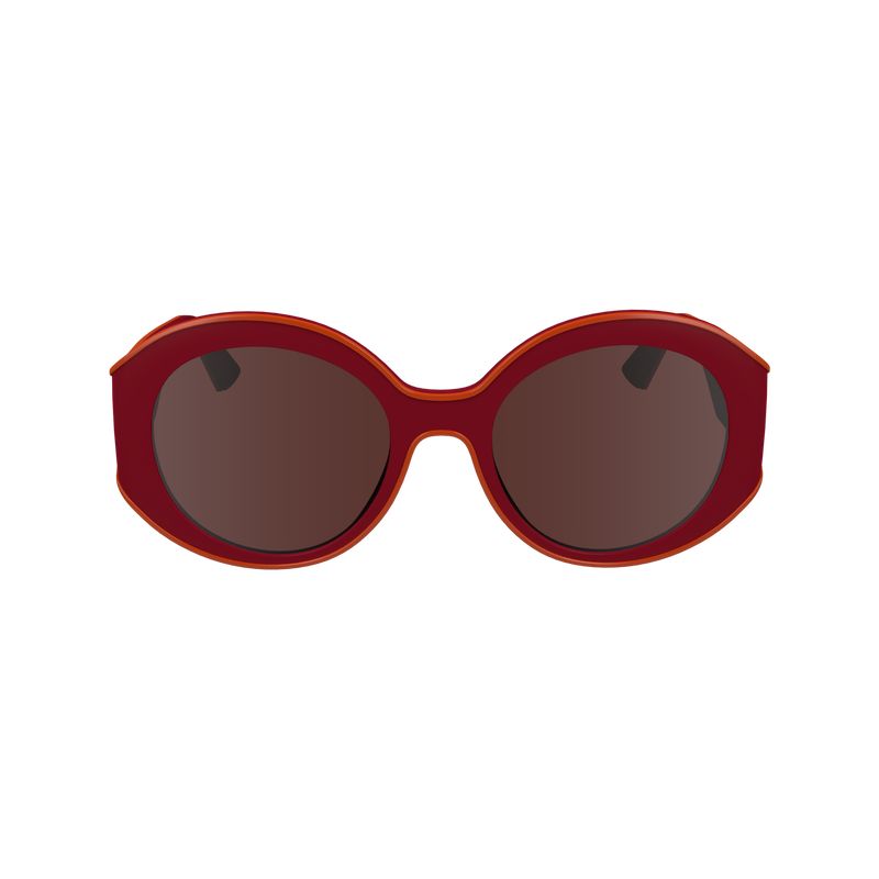 Red - Plant Based Resin Longchamp Women Sunglasses | AU8467PJ