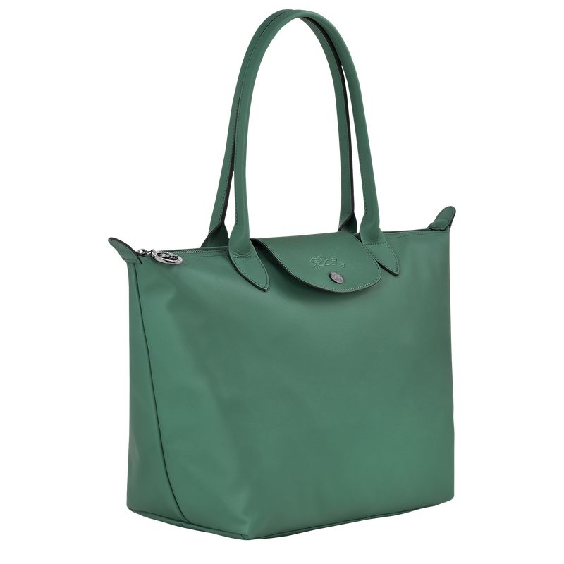 Sage - Leather Longchamp Le Pliage Xtra M Tote Women Shoulder Bags | AU7560ZU