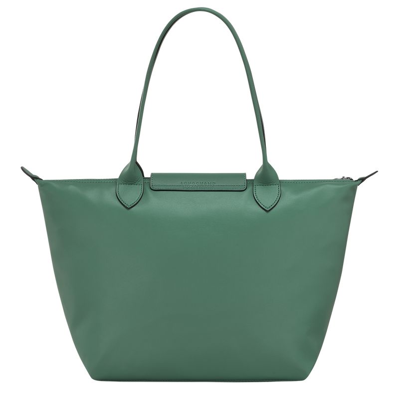 Sage - Leather Longchamp Le Pliage Xtra M Tote Women Shoulder Bags | AU7560ZU