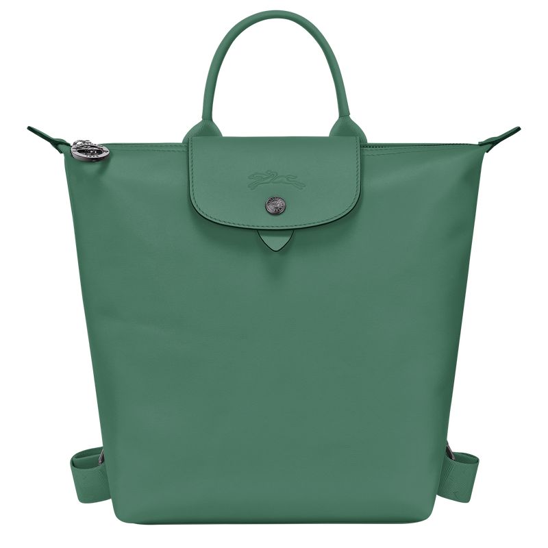 Sage - Leather Longchamp Le Pliage Xtra S Men Backpacks | AU8848IL