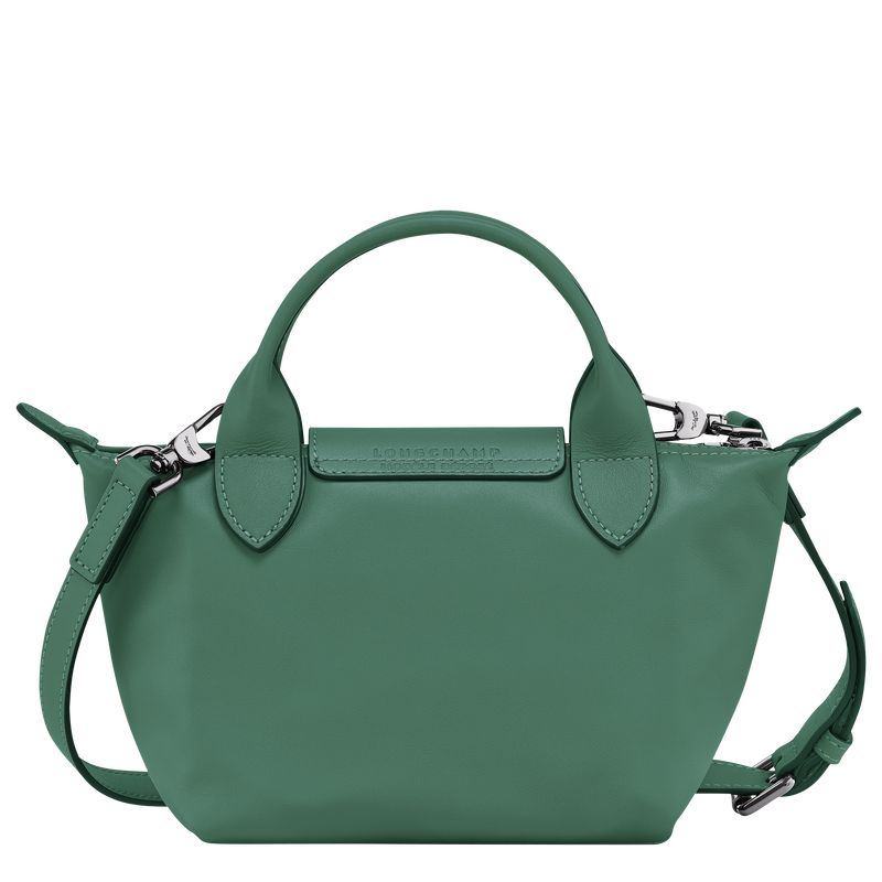 Sage - Leather Longchamp Le Pliage Xtra XS Handbag Women Mini Bags | AU7099MQ