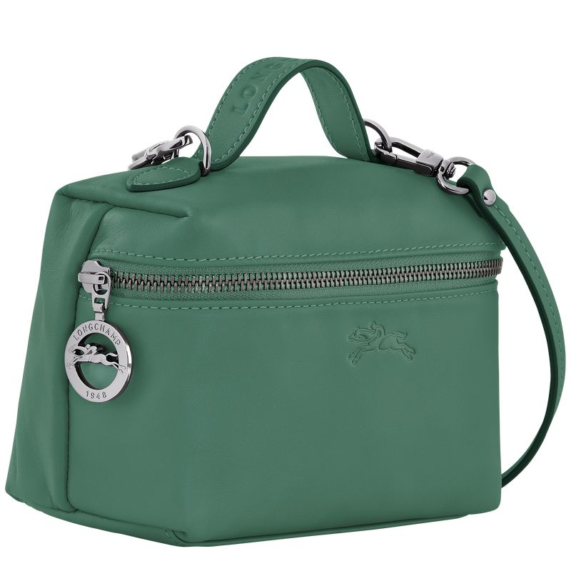 Sage - Leather Longchamp Le Pliage Xtra XS Vanity Women Crossbody Bags | AU7387EB