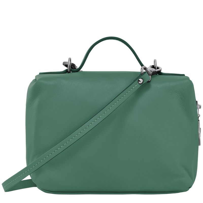 Sage - Leather Longchamp Le Pliage Xtra XS Vanity Women Crossbody Bags | AU7387EB