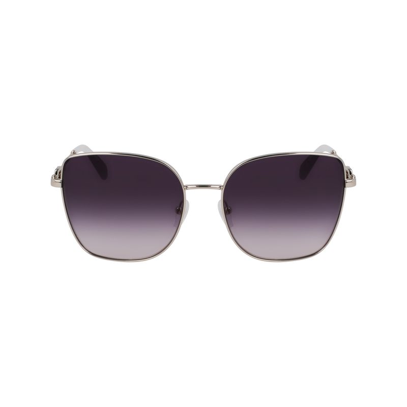 Silvery/Blue - Metal Longchamp Women Sunglasses | AU8474EB