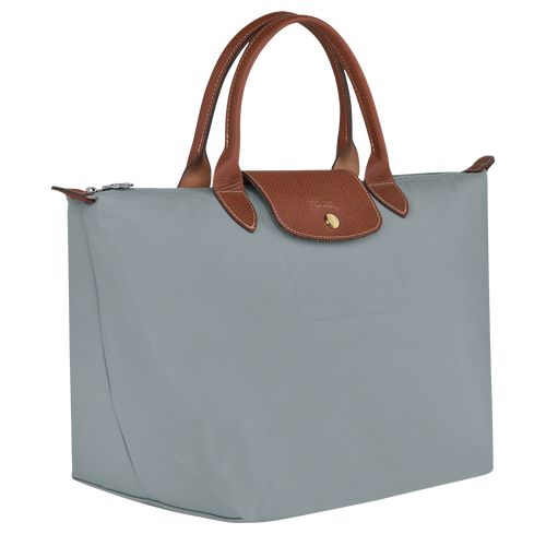 Steel - Recycled canvas Longchamp Le Pliage Original M Women Handbag | AU7331WN