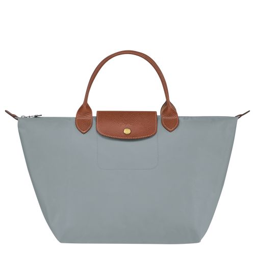 Steel - Recycled canvas Longchamp Le Pliage Original M Women Handbag | AU7331WN