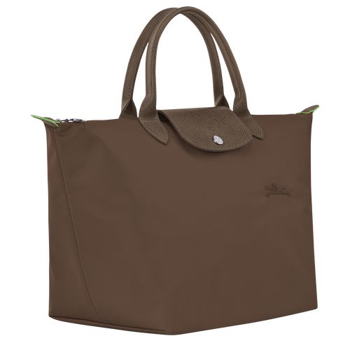 Terra - Recycled canvas Longchamp Le Pliage Green M Women Handbag | AU7346FD