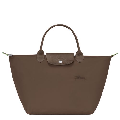 Terra - Recycled canvas Longchamp Le Pliage Green M Women Handbag | AU7346FD