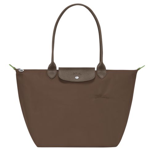 Terra - Recycled canvas Longchamp Le Pliage Green L Tote Women Shoulder Bags | AU7591WN