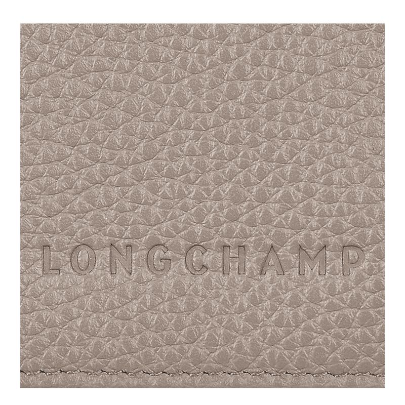 Turtledove - Leather Longchamp Le FoulonnÉ Passport cover Women Accessories | AU8177DF