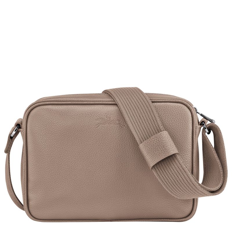 Turtledove - Leather Longchamp Le FoulonnÉ S Camera Men Crossbody Bags | AU8817BE