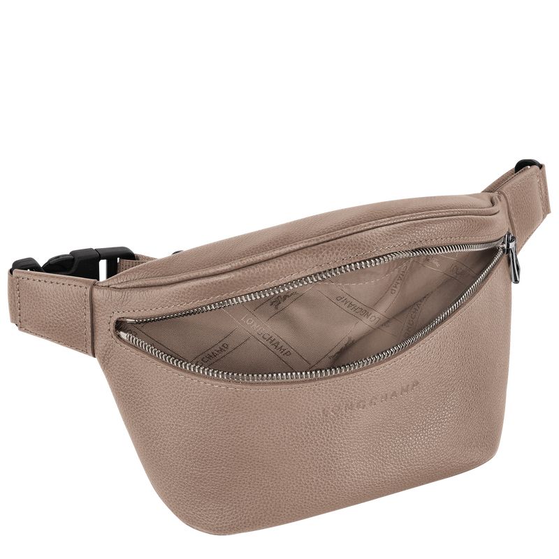 Turtledove - Leather Longchamp Le FoulonnÉ M Men Belt Bags | AU8886UZ