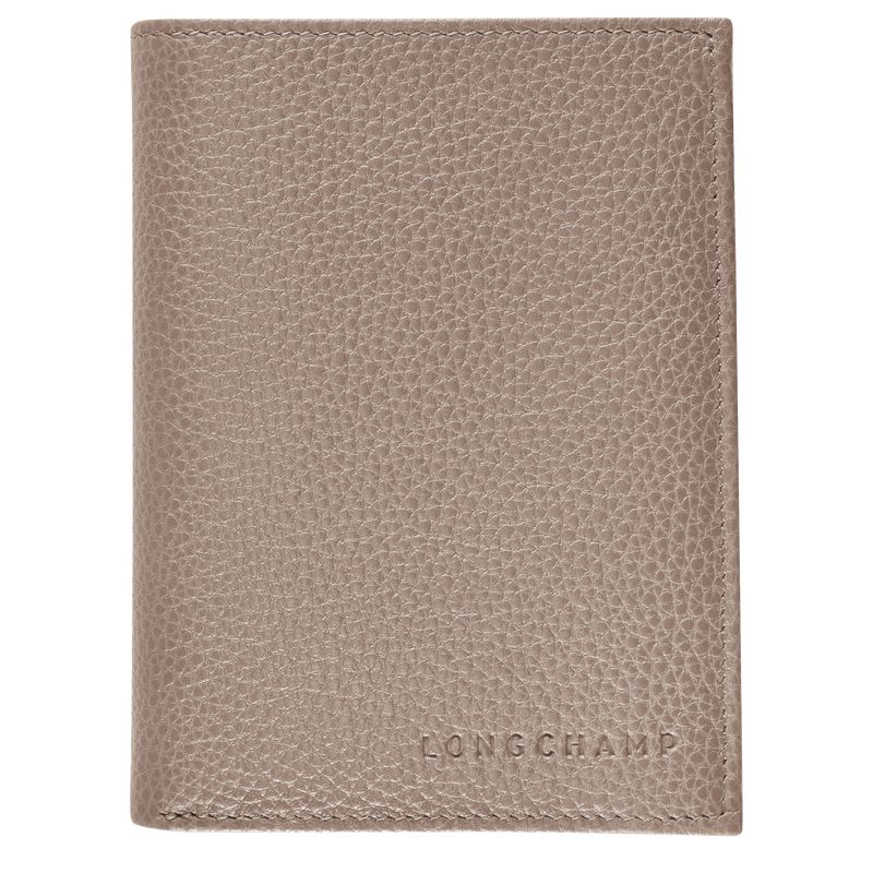 Turtledove - Leather Longchamp Le FoulonnÉ Men Wallets | AU8995WN