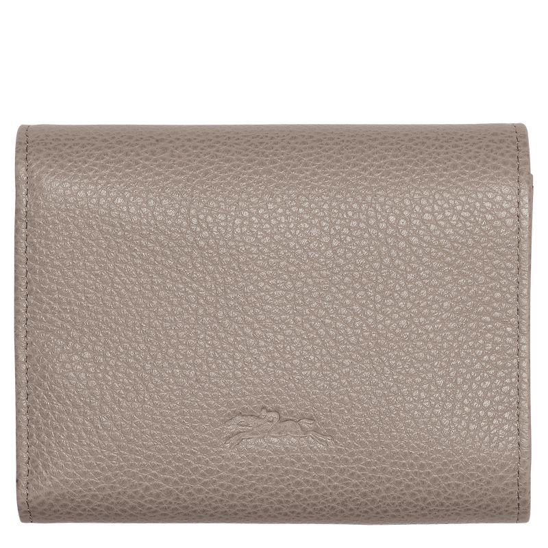 Turtledove - Leather Longchamp Le FoulonnÉ Men Wallets | AU9001TC