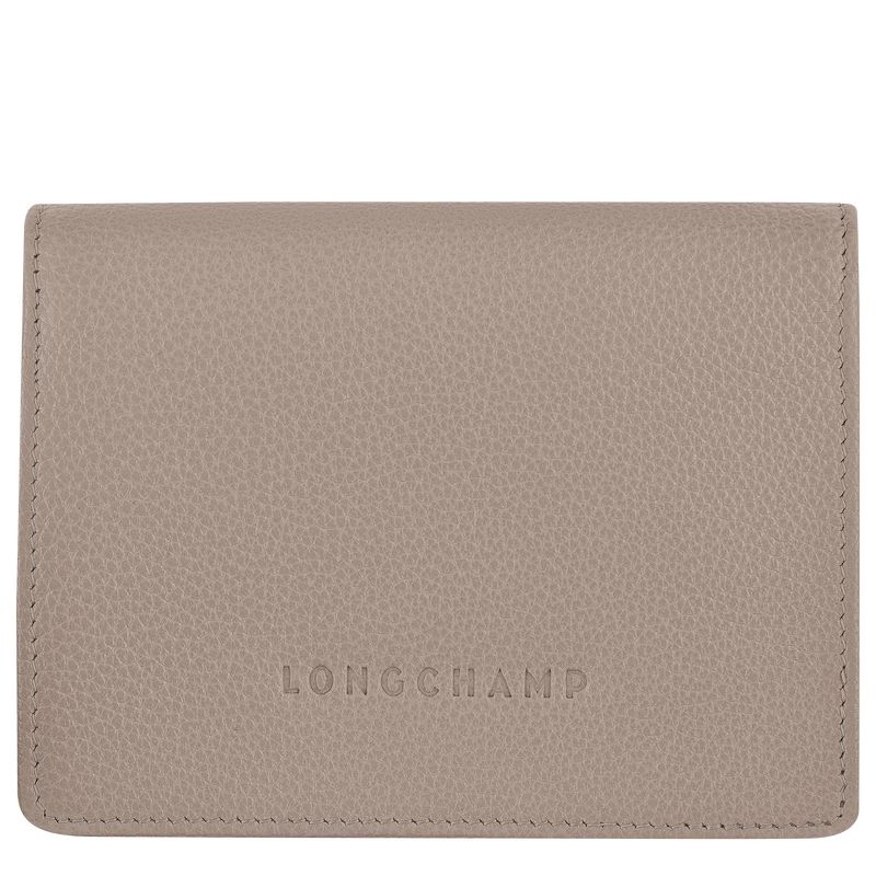 Turtledove - Leather Longchamp Le FoulonnÉ Men Wallets | AU9001TC