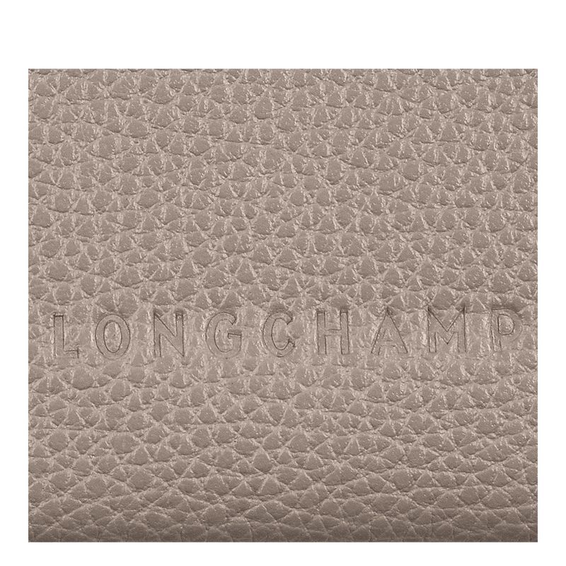 Turtledove - Leather Longchamp Le FoulonnÉ Men Card Holder | AU9048QM