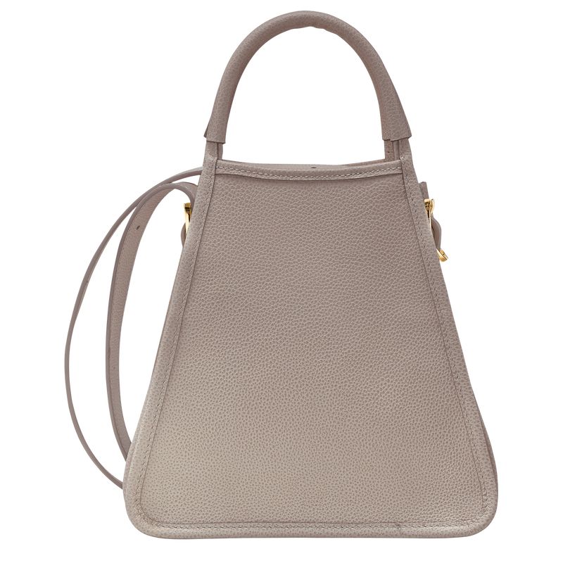 Turtledove - Leather Longchamp Le FoulonnÉ S Women Handbag | AU7241DF