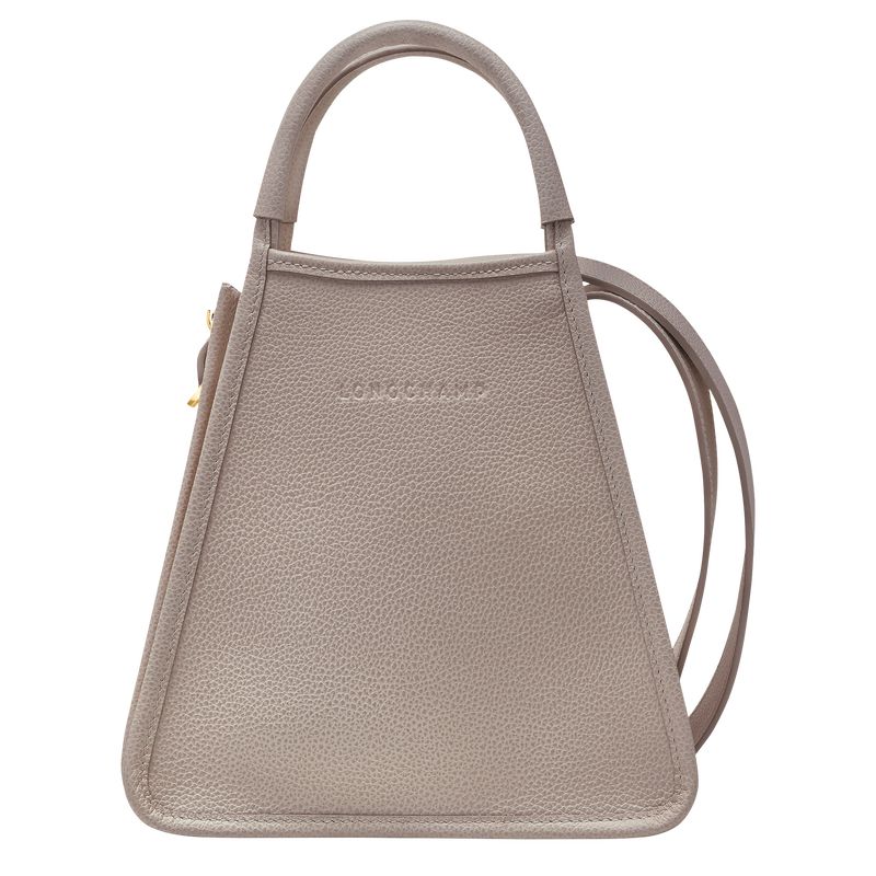 Turtledove - Leather Longchamp Le FoulonnÉ S Women Handbag | AU7241DF