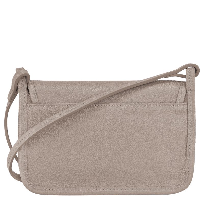 Turtledove - Leather Longchamp Le FoulonnÉ XS Clutch Women Crossbody Bags | AU7394PJ