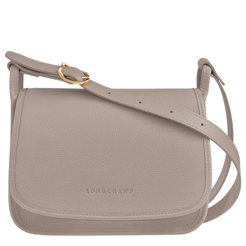 Turtledove - Leather Longchamp Le FoulonnÉ M Women Crossbody Bags | AU7483YX