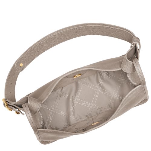 Turtledove - Leather Longchamp Le FoulonnÉ M Hobo Women Shoulder Bags | AU7579FD