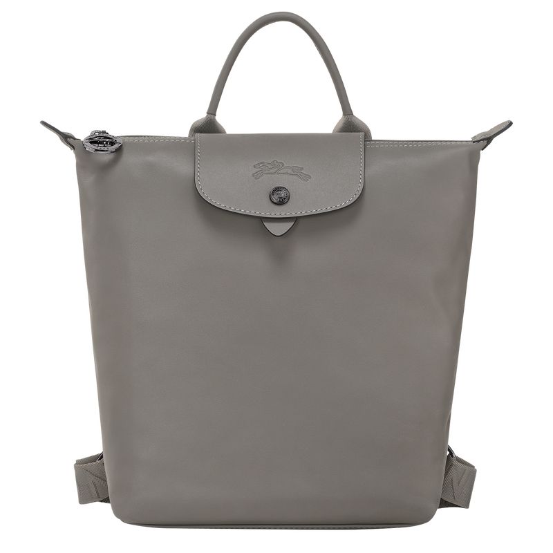 Turtledove - Leather Longchamp Le Pliage Xtra S Men Backpacks | AU8847UZ