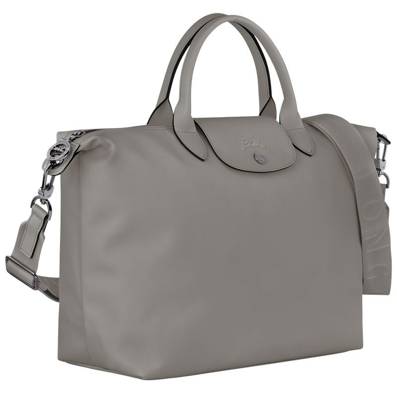 Turtledove - Leather Longchamp Le Pliage Xtra L Men Handbag | AU8924XY